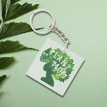 Personalisiert Monogram Pflanze Mama Gardener Schlüsselanhänger<br><div class="desc">Für Pflanze,  Gärtner,  Botaniker oder Gartenbauer. Ein Geschenk für den Liebhaber der Pflanze für jeden Anlass. Leicht personalisiert mit der Aufnahme eines Monogramms auf der Rückseite.</div>