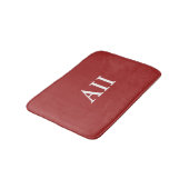 Personalisiert Monogramm Auburn Badematte (Schrägansicht)