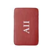 Personalisiert Monogramm Auburn Badematte (Vorderseite Vertikal)