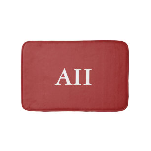 Personalisiert Monogramm Auburn Badematte