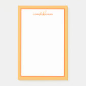 Personalisiert-Monogramm-Initialen für moderne Nam Post-it Klebezettel (Vorderseite)