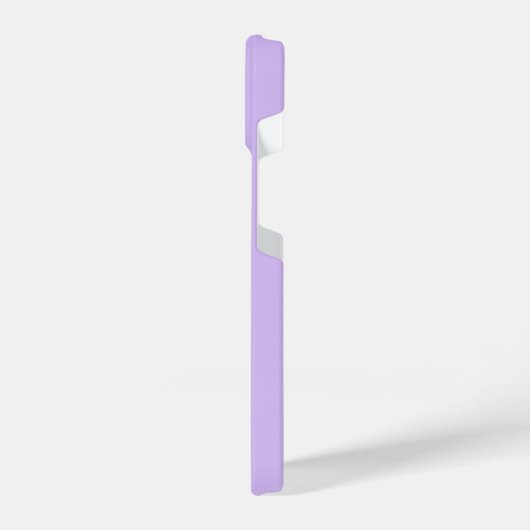 Personalisiert Monogramm Lila Lilac iPhone Hülle (Linke Seite)