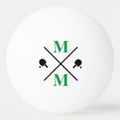 personalisiert Monogramm Tischtennisball (Vorderseite)