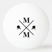 personalisiert Monogramm Tischtennisball (Vorderseite)