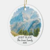Personalisiert Mont-Blanc-Ornament, Frankreich Keramik Ornament (Links)