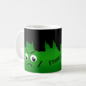 Personalisiert Moody Happy Sad Frankenstein Face Kaffeetasse (Vorderseite Links)