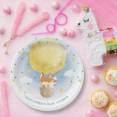 Personalisiert Moon Air Ballon Babydusche Pappteller (Party)