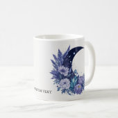 Personalisiert Moon Watercolor Celestial Lila Kaffeetasse (VorderseiteRechts)