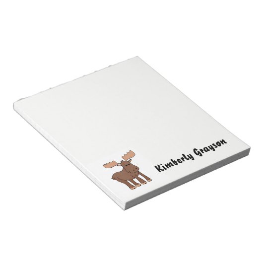 Personalisiert Moose Notepad Notizblock (angewinkelt)