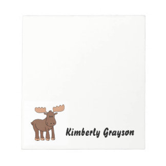 Personalisiert Moose Notepad Notizblock