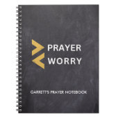Personalisiert More Prayer Christlich Faith Notebo Notizblock (Vorderseite)