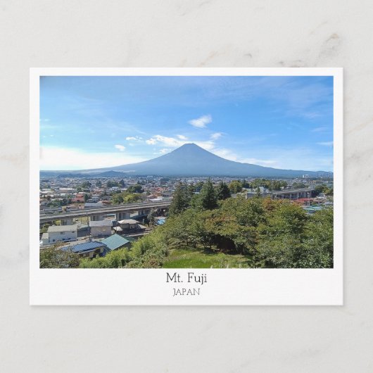 Personalisiert, Mount Fuji, Japan Postkarte (Vorderseite)
