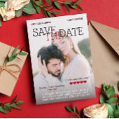 Personalisiert Movie Poster Red Hearts Save the Da Save The Date