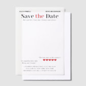 Personalisiert Movie Poster Save the Date Overlay Pergament Einladungen (Versetzt)
