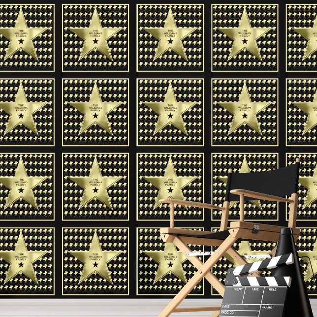 Personalisiert Movie Star Individuelle Name Zuhaus Tapete (The perfect custom wallpaper for home theaters, aspiring actors and movie buff's personal spaces,)