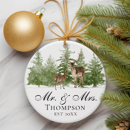 Personalisiert Mr. And Mrs. Husband and Ehefrau Cu Ornament