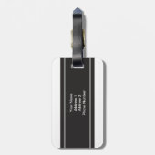 Personalisiert Mr. and Mrs Newly Weds Monogram Gepäckanhänger (Rückseite vertikal)