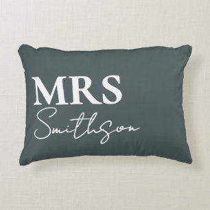 Personalisiert Mr. and Mrs. pillow, Seiner und ihr Dekokissen