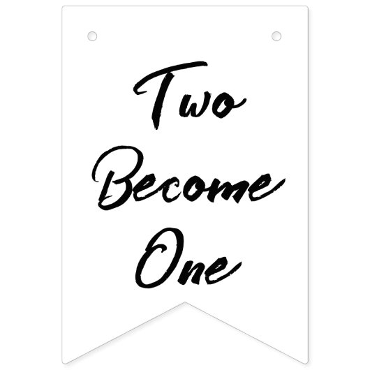 Personalisiert Mr. & Mrs. Newlywed Hearts Wedding Wimpelkette (Zweite Fahne)