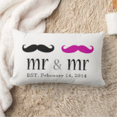 Personalisiert & Mr Mustache Pillow Lendenkissen (Decke)