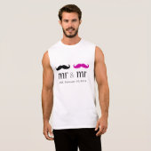 Personalisiert & Mr. Mustache T - Shirt (Vorne ganz)