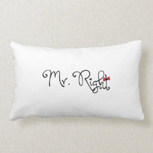 Personalisiert Mr Right Lumbar Pillow Lendenkissen