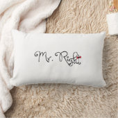 Personalisiert Mr Right Lumbar Pillow Lendenkissen (Decke)