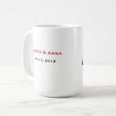 Personalisiert Mr. Right Tasse (Vorderseite Links)