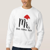 Personalisiert Mr. Santa Sweatshirt (Vorderseite)