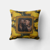 Personalisiert Mr. und Mrs. Foto Throw Pillow Kissen (Rückseite)