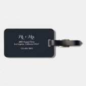 Personalisiert & Mrs. Custom Foto Gepäckanhänger (Rückseite horizontal)