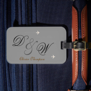 personalisiert & Mrs. name initials Gepäckanhänger
