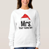 Personalisiert Mrs. Santa Sweatshirt (Vorderseite)