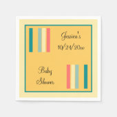 Personalisiert Multicolor2 Beachy Serviette (Vorderseite)