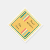 Personalisiert Multicolor2 Beachy Serviette (Ecke)