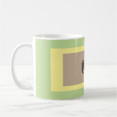 Personalisiert Multicolor Khaki Colors Kaffeetasse (Links)
