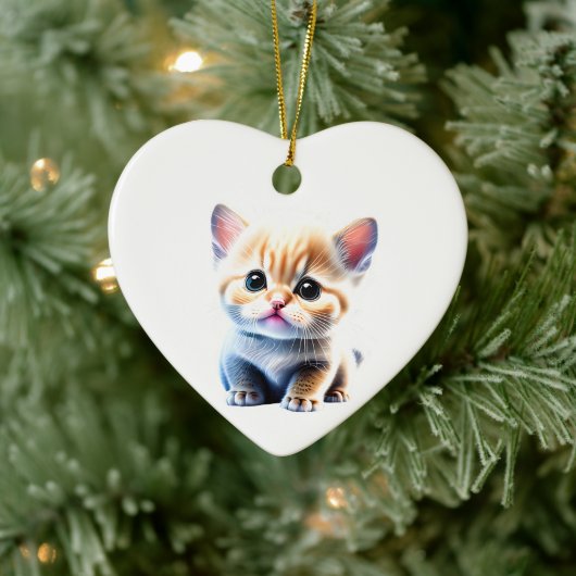 Personalisiert Munchkin Kitten Keramik Ornament (Baum)