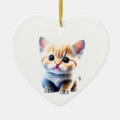Personalisiert Munchkin Kitten Keramik Ornament (Vorne)