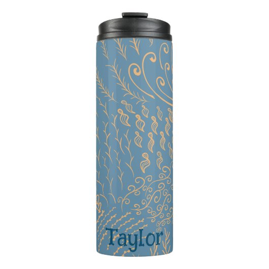 Personalisiert | Muschel der Korallenriffe Thermosbecher (Vorderseite)