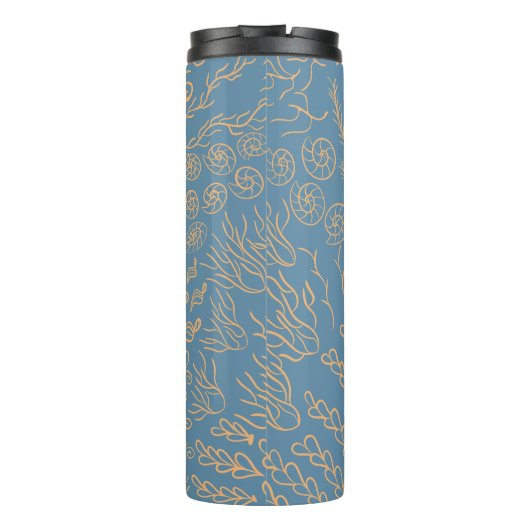 Personalisiert | Muschel der Korallenriffe Thermosbecher (Rückseite)