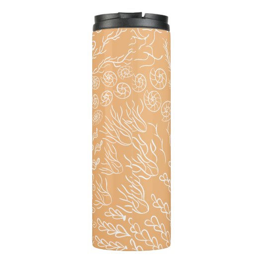 Personalisiert | Muschel der Korallenriffe Thermosbecher (Rückseite)