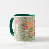 Personalisiert Mushroom Fairytale Elsa Beskow Tass Tasse (Vorderseite Links)