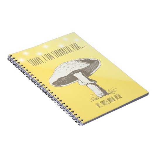 Personalisiert Mushroom Journal Notizblock (Rechte Seite)