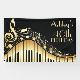 Personalisiert Music Birthday Banner
