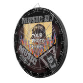 Personalisiert Music DJ Dartboard Dartscheibe (Vorderseite rechts)