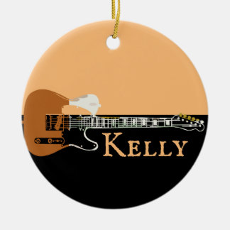 Personalisiert Music Electric Bass Gitarre Keramik Ornament