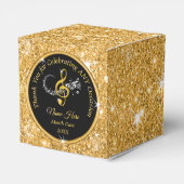 Personalisiert, Music Fevor Boxes, Black and Gold Geschenkschachtel (Rückseite)