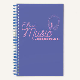 Personalisiert Music Journal Notizblock