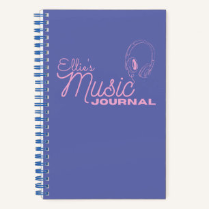 Personalisiert Music Journal Notizblock