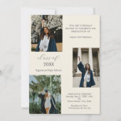 Personalisiert Music Player Class 2025 Abschluss Einladung (Rückseite)